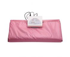 XHH Infrarrojo lejano Sauna Manta, Portátil Personal Sauna Manta para Relajación a Casa y Cuerpo Forma Adelgazante Aptitud, Rosado