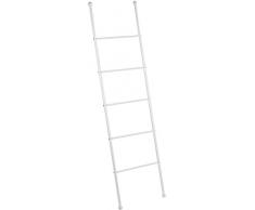 WENKO Escalera-toallero Viva - perchero, Acero, 43 x 156.5 x 3.5 cm, Blanco