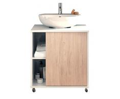 MUEBLES PITARCH Sintra Mueble para Tapar Pie de Lavabo, Aglomerado de partículas y melamina de Alta Densidad, 64 x 59 x 45 cm