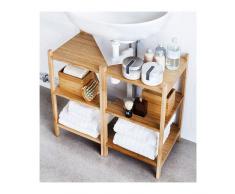 IKEA RAGRUND - Lavabo/estante de esquina, bambú - 34 x 60 cm