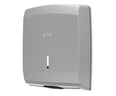 Clar Systems T6100PP Dispensador de Papel Toalla, 600 Toallas, Acero Líquido