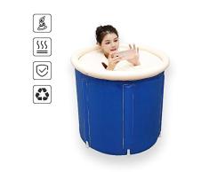 WSDSB Bathtub Forma Redonda Barril de baño Adulto Soporte Plegable Tina Inicio SPA Bañera Bañera Inflable Aislamiento más Grueso