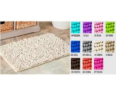 ALFOMBRA "Mercury" ANTIDESLIZANTE PARA BAÑO (40 x 60 cm) LAVABLE EN LA LABADORA Microfibra Suave Absorbente. (Gris)