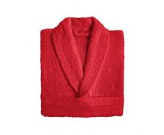 Albornoz Baño "Zafiro" Rizo - 14 Rojo, XL