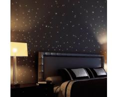 Wandtatoo-Loft - Adhesivo decorativo para pared que brilla en la oscuridad (203 puntos fluorescentes), diseño inspirado en el cielo nocturno