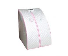 LJHA sangnaxiang Sauna Box, Tienda Portable de La Sauna de Vapor, Home SPA Completa Desintoxicación del Cuerpo Sudoración Fumigación Máquina (5 Colores) (Color : Silver)
