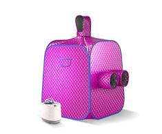 Sauna De Infrarrojos Portátil,Portátil Sauna De Vapor SPA, Cabina Para Sauna, Caja De Baño Para Sauna, Cara Del Cuerpo Adelgazante,Para Aliviar Dolores Musculares, Control Remoto Temperatura