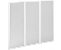 tectake 800521 Pared Plegable de Bañera, Cabina Plato de Ducha Separadora - varias Tamaños (132x140cm | No. 402751)
