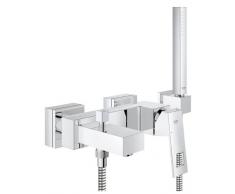 Grohe Eurocube - Monomando de baño visto + conjunto de ducha