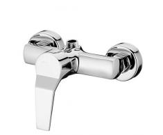 Grifo de ducha moderno cromado montado en la pared, interruptor de control de válvula de ducha manual para agua fría y caliente
