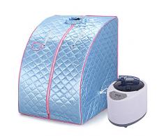 Portátil Sauna de Vapor Spa en Casa y Silla Pérdida de Peso Adelgazamiento Baño Interior Belleza (azul)
