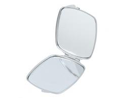 Amarillo Blanco Mármol ceramictile sarga Enfriar Ilustración Patrón Cuadrado compacto Maquillaje espejo de bolsillo portátil cute pequeña mano espejos regalo