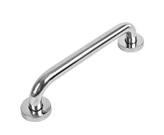 CVERY Barra de Agarre para baño, Acero Inoxidable, Color Plateado, para bañera, baño, Agarre Antideslizante, Ducha o Inodoro, Ayuda para Personas Mayores, discapacitados, Show, 300 mm