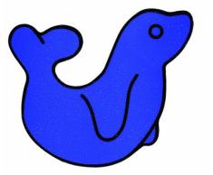 Reer 2406 - Pegatinas antideslizantes para bañera con diseño de foca, pingüino, pato y pez (6 unidades)