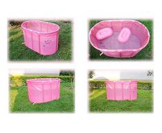 Bañera Bañera Plegable Bañera Práctica para niños Baño Inflable Plegable para Adultos Baño para Sauna portátil Soporte de Acero Inoxidable Incremento Inflable Baño de inmersión