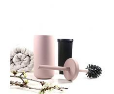 Zone Denmark Ume Soporte y - Escobilla (Soporte y escobilla de Inodoro, Rosa, De plástico, Cerámica, Ume, 387 mm, 10 cm)