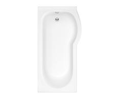 Bañera Asimétrica Angular Acrílica Versión Derecha 80x150cm