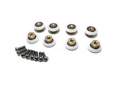 Lote de 8 rodamientos CY-103 de puerta de ducha, Roller diameter 19mm