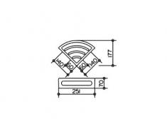 Keuco 11657010001 Elegance - Soporte para esponja de ducha (2 piezas, cromado), color gris