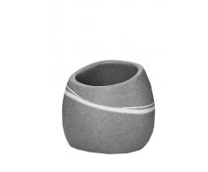 Ridder 22190107 Little Rock - Vaso para cepillos de Dientes, Color Gris