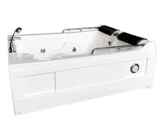 Bañera hidromasaje Bañera de esquina para 2 personas 175x132cm SPA RADIO Lulu