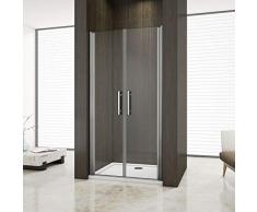 Mampara de Ducha Puerta Abatible Frontal Vidrio Nano Antical 6 MM 70x195cm