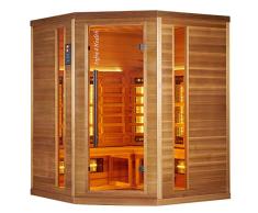 BP Infra 4 Health I-160 - Sauna con Cabina de Infrarrojos (Madera de Cedro, para 4 Personas)