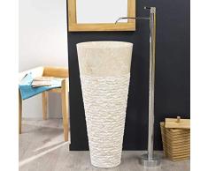 wanda collection Lavabo de pie cónico de mármol Florencia Crema
