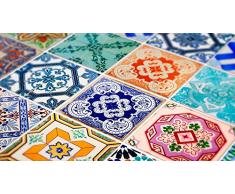 Adhesivos para Azulejos - Paquetes con 32 (10 x 10 cm, Azulejos Españoles | Adhesivos para Pared | Tradicionales Españoles | Decoración de Interiores | Ideas Decorativas | Modelo Español)
