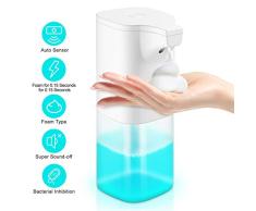 GEEMAI Dispensador de jabón Automático Dispensadores de jabón Espuma, dispensadores de jabón sin Contacto Dispensador de jabón con Sensor, para el hogar, la Oficina, el Hotel, el Hospital. (350 ml)