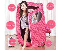 LONGLAN Tienda de Sauna de Vapor portátil, máquina de SPA de Sauna con Silla Plegable, Herramienta de Masaje, generador de Vapor de 2L, Marco de Soporte, Control Remoto