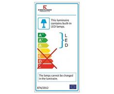 Firstlight 8383 ch 3 Watt LED IP44 Storm 3-lámpara de techo redonda de, cromado