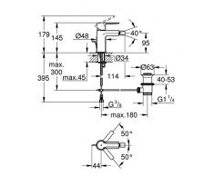 Grohe Lineare – Batería monomando bidé, 33848DC1