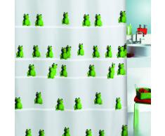 Spirella colección Quack, Cortina de Ducha Textil 180 x 200, 100% Polyester, Verde, poliéster