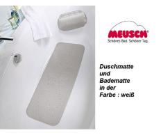Leonardo 2070100001 Monza - Alfombrilla Antideslizante para el baño (36 x 92 cm), Color Blanco