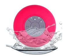 Nomvic Impermeable Inalámbrico Altavoz Bluetooth Ducha Impermeable Radio con Ventosa inalambrico Azul Altavoz portatil portatiles Mini Ventosa