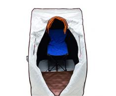 GHLMX PVC Impermeable Portátil Infrarrojo Turmalina Tratar El Cuerpo Seco Sauna Sudor Tienda Plegable Interior Personal SPA Y Desintoxicación del Cuerpo Salud con Cojín Y Silla para Calefacción 830W