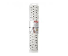 TATAY 5511501 - Alfombra antideslizante para ducha o bañera con diseño de peces, 97 x 36, blanco opaco