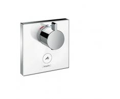 Hansgrohe 15735400 ShowerSelect Glass termostato empotrado, blanco/cromo