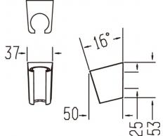 Hansgrohe 28331000 Porter'S soporte de ducha, cromo