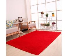 Estera de yoga Sannysis Alfombra antideslizante Estera 80 x 120cm (Rojo)