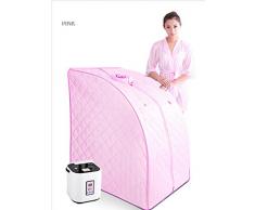 Personal Spa Sauna Portable Sauna Plegable Inicio Steam Box Negativo Ion Detox Sauna Caja (Azul) , pink