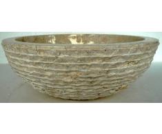 Exotica-import.. Lavabo de mármol beige 30 cm Diámetro + 1 puerta jabón…