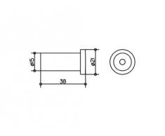 Keuco 14916 - Colgador para toalla, color cromo