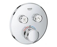 Grohe Grohtherm Smartcontrol - Termostato para Ducha con 2 Chorros Regulables, Cromo, Redondo (Ref.29119000)