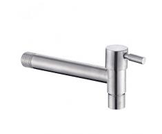 Grifo largo de pared de acero inoxidable, grifo de agua fría, grifos de piscina, lavadora, grifos de jardín