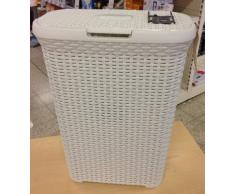 Curver Cesto con tapa Natural Style 40 L vintage