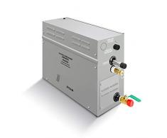 CGOLDENWALL - Generador de vapor profesional de 9 kW para sauna, baño, vaporizador comercial SPA, ducha, sauna, baño, spa con controlador digital, ajuste de hora, bomba de aroma, 220 V