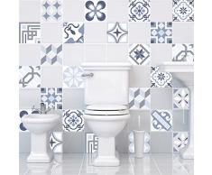 Ambience-Live Azulejos Adhesivos para la Pared, diseÃ±o Que imita Cemento, 20 x 20 cm, 24 Unidades