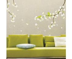 Ambiance-Live - Vinilo adhesivo decorativo para pared , Peral con flores